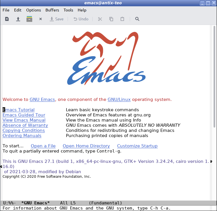 Welcome to Emacs